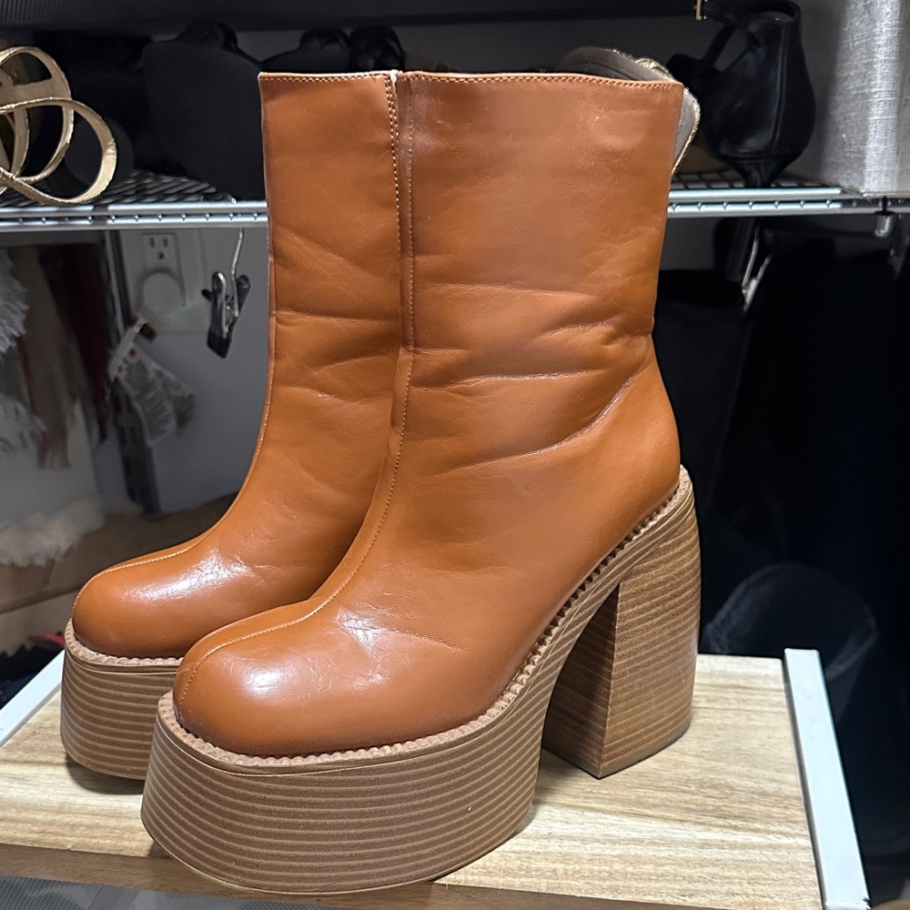 Urban Outfitters Mid Calf Platform Boots